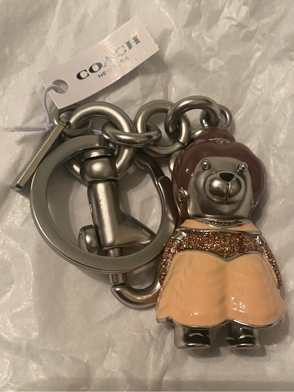 Coach Disney X Belle Charm/ Hang Tag NWT